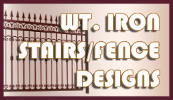 wrought iron stairs and wrought iron gates