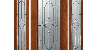 beveled glass doors