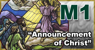 stained glass window medallion M1