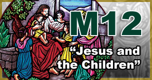 stained glass window medallion M12