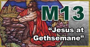 stained glass window medallion M13