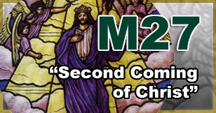 stained glass window medallion M27