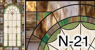 church stained glass window N-21