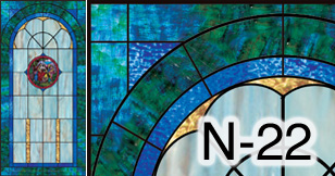 church stained glass window N-22