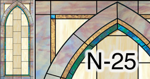 church stained glass window N-25