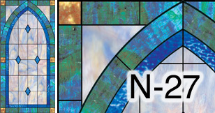 church stained glass window N-27