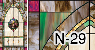 church stained glass window N-29