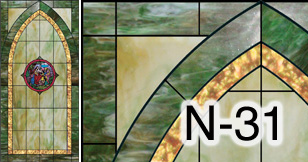 church stained glass window N-31